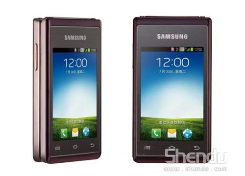 三星豪華雙屏翻蓋高端商務智能機SCH-W789曝光